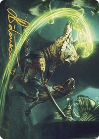 Contest of Claws Art Card (Gold-Stamped Signature)