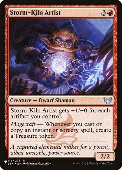 Storm-Kiln Artist (The List, from STX) from PLST #STX-115, Magic: The Gathering card
