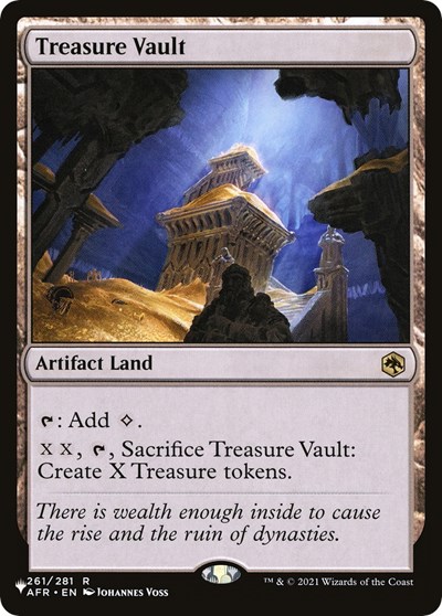 Treasure Vault (The List) from PLST #AFR-261, Magic: The Gathering card
