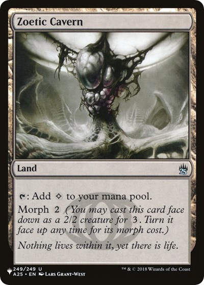 Zoetic Cavern (The List) from PLST #A25-249, Magic: The Gathering card