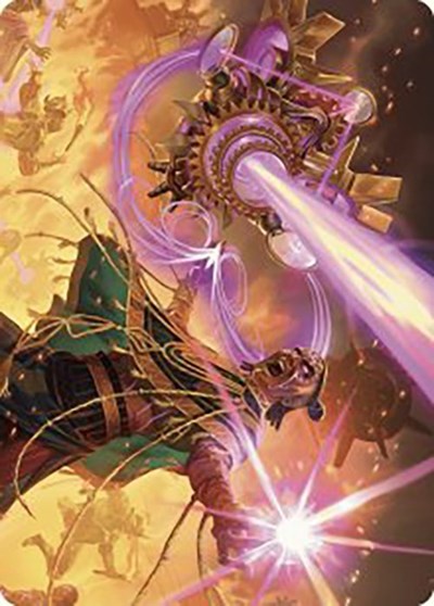 Cosmium Blast Art Card Gold Stamped Signature