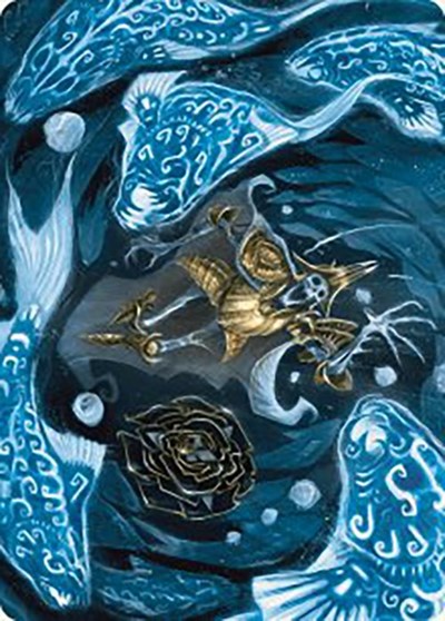 Eaten by Piranhas Art Card Gold Stamped Signature