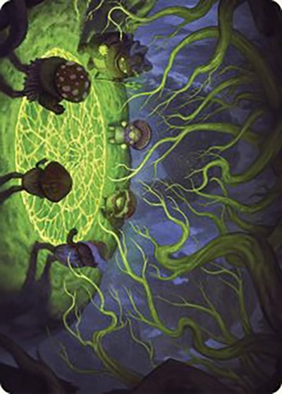 Growing Rites of Itlimoc Art Card Gold Stamped Planeswalker Symbol