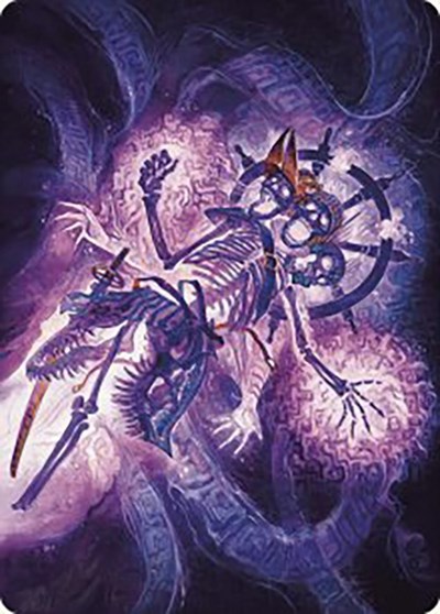 The Grim Captain Art Card Gold Stamped Signature
