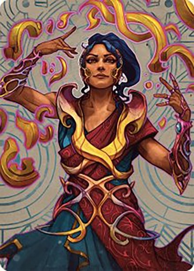 Saheeli the Suns Brilliance Art Card Gold Stamped Signature