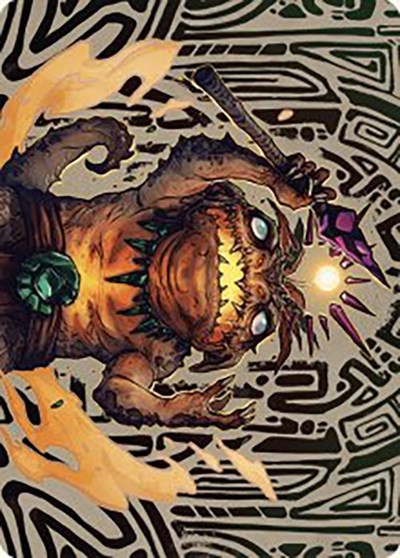 Zoyowa Lava Tongue Art Card Gold Stamped Signature