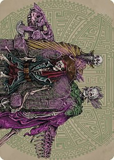 Throne of the Grim Captain Art Card Gold Stamped Signature