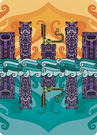 Echoing Deeps Art Card Gold Stamped Signature