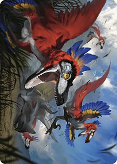 Wrathful Raptors Art Card Gold Stamped Signature