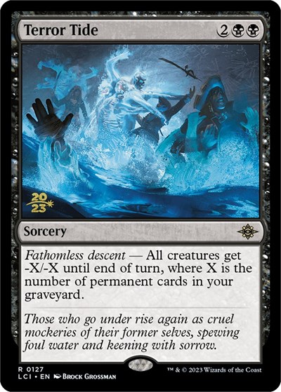 Terror Tide (Prerelease) from PLCI #127s, Magic: The Gathering card