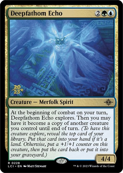 Deepfathom Echo (Prerelease) from PLCI #228s, Magic: The Gathering card