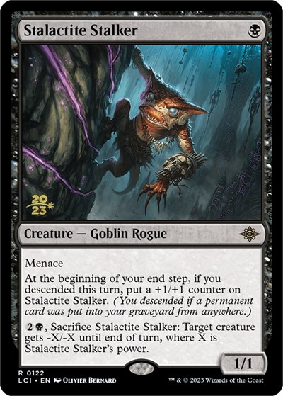 Stalactite Stalker (Prerelease) from PLCI #122s, Magic: The Gathering card