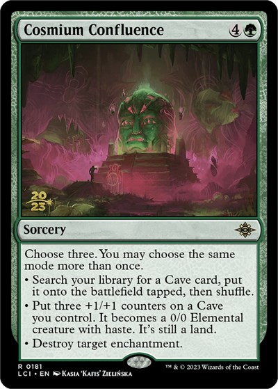 Cosmium Confluence (Prerelease) from PLCI #181s, Magic: The Gathering card