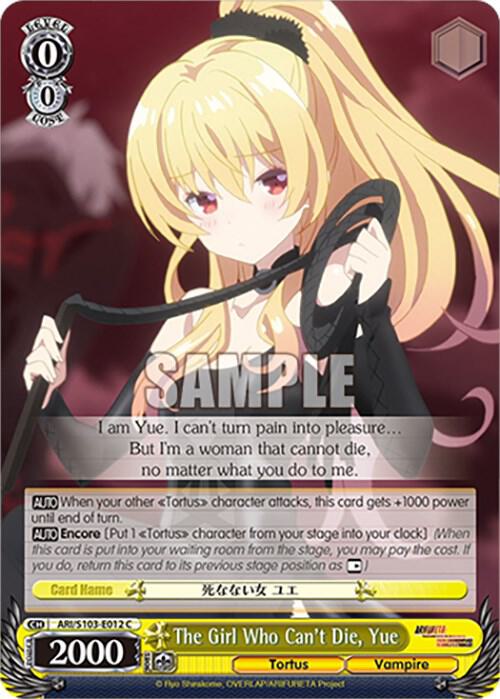 The Girl Who Can't Die, Yue