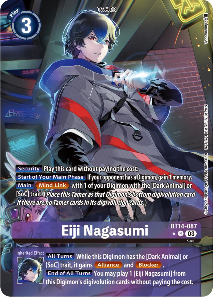 Eiji Nagasumi Alternate Art digimon card