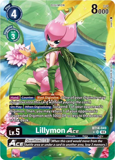 Lillymon ACE (Alternate Art) card