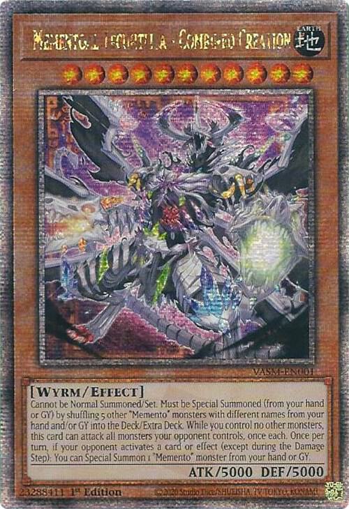 thumbnail image 2 of VASM-EN003 Mementotlan Tatsunootoshigo - Super Rare 1st Edition Yu-Gi-Oh! TCG 2 of 6