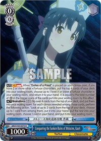 Conquering the Sunken Ruins of Melusine, Kaori - Weiss Schwarz Arifureta: From Commonplace to World's Strongest trading card