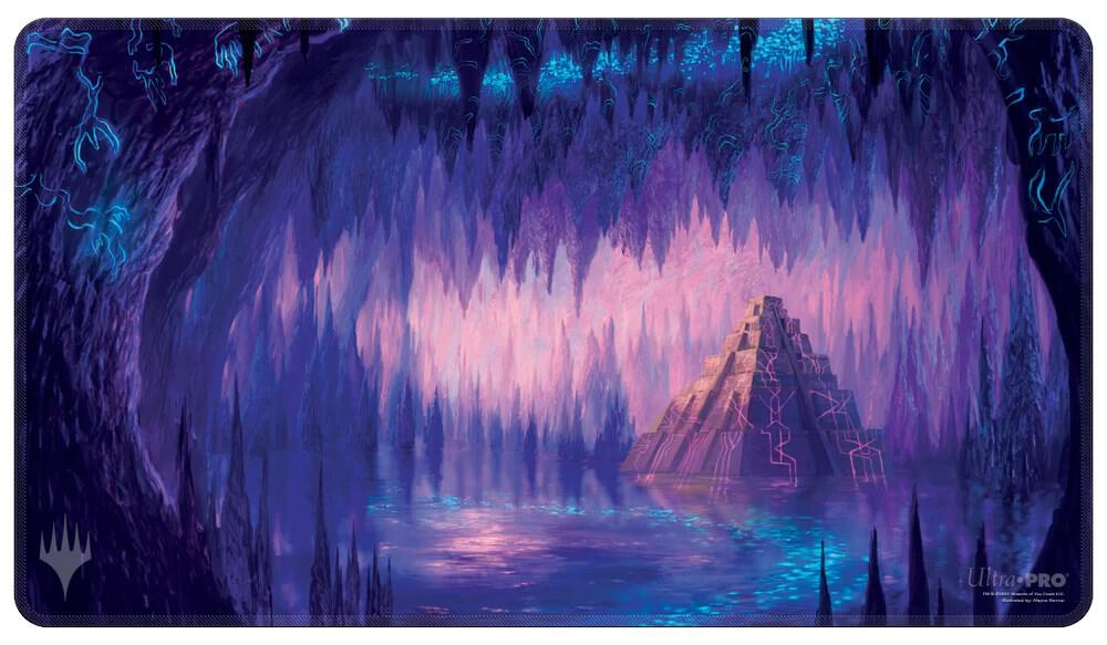 The Lost Caverns of Ixalan Cavern of Souls White Stitched Standard Gaming Playmat for Magic: The Gathering — sealed Ultra PRO product photographed on a white background