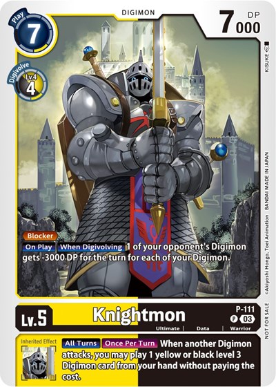 Knightmon - P-111 (3rd Anniversary Survey Pack) Digimon Promotion Cards card price