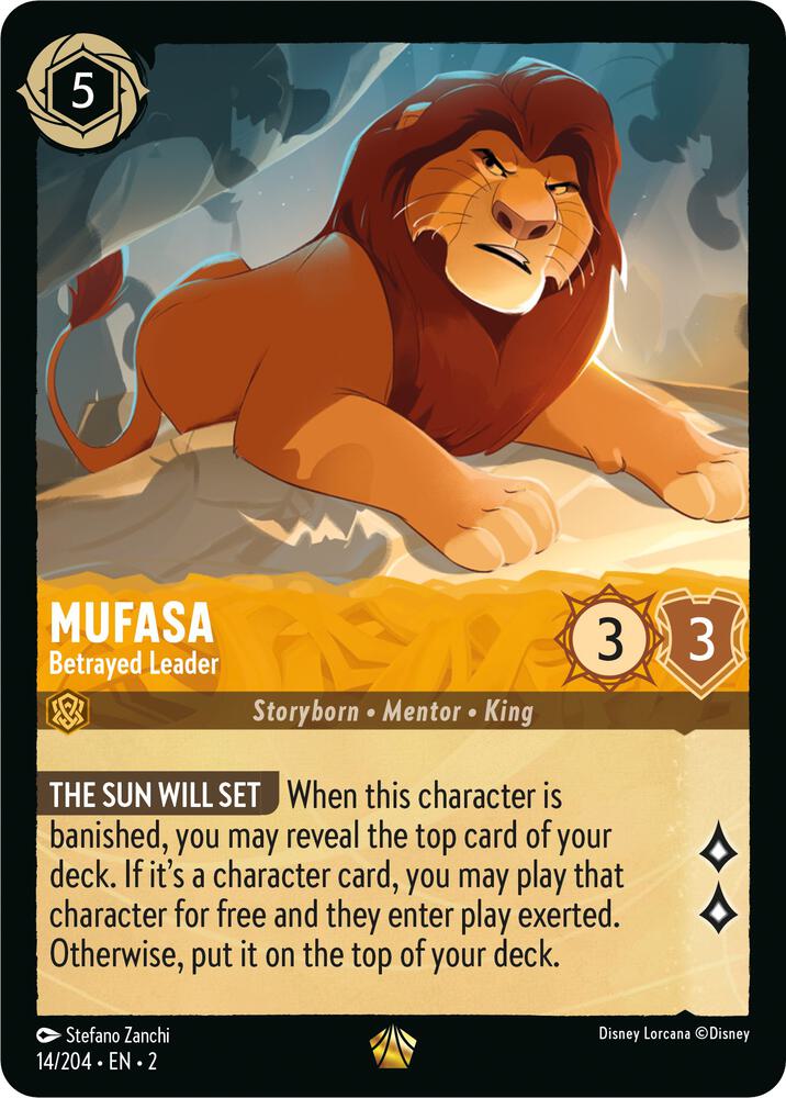 Mufasa - Betrayed Leader - Rise of the Floodborn - Disney Lorcana