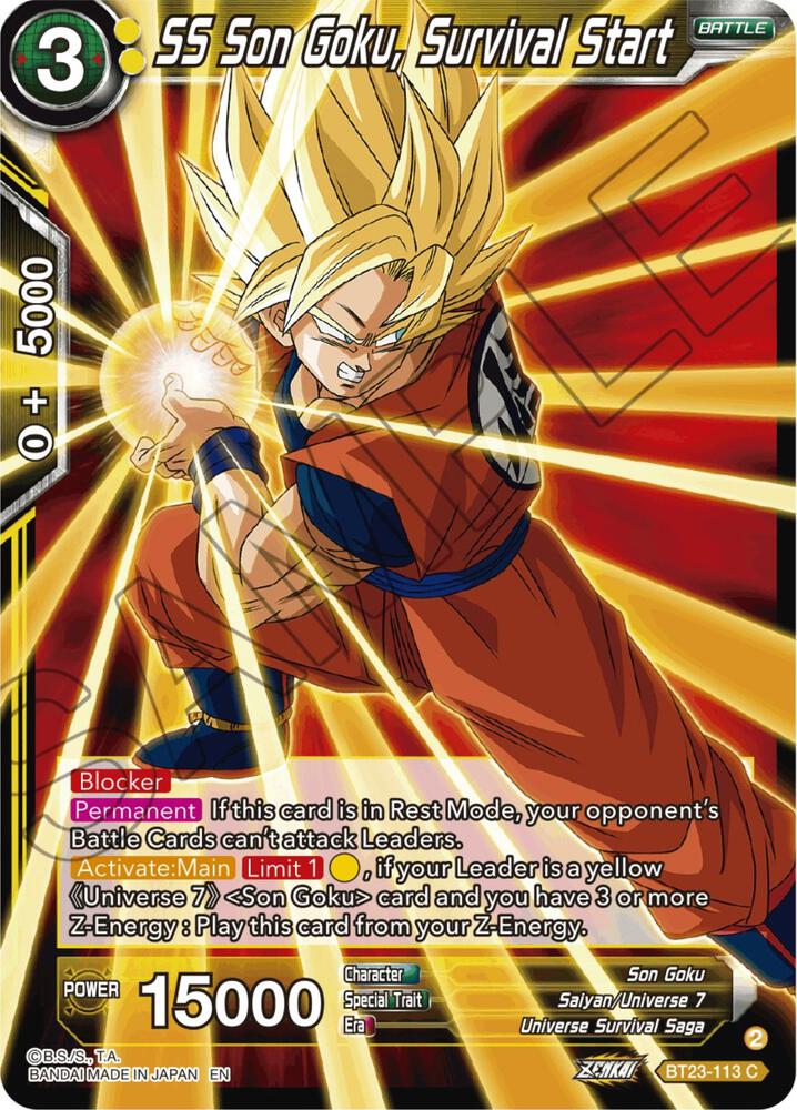 SS Son Goku, Survival Start - Perfect Combination - Dragon Ball