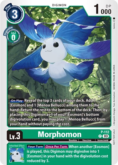 Morphomon - P-112 (3rd Anniversary Survey Pack) Digimon Promotion Cards card price