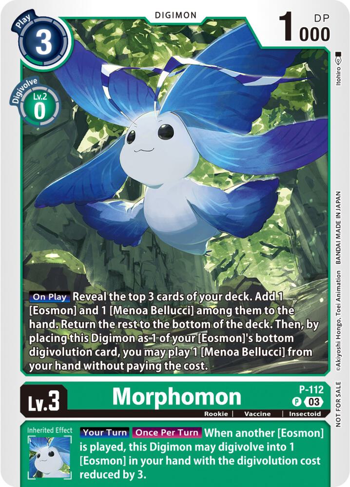 Morphomon P 112 3rd Anniversary Survey Pack digimon card