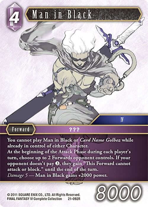 Man in Black - Beyond Destiny - Final Fantasy TCG - TCGplayer.com