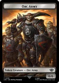 Orc Army (0019) // Food (0024) Double-Sided Token (Surge Foil)
