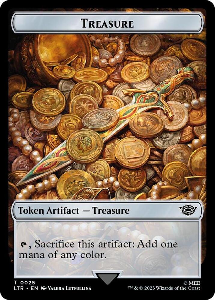 Treasure // Food (0024) Double-Sided Token (Surge Foil