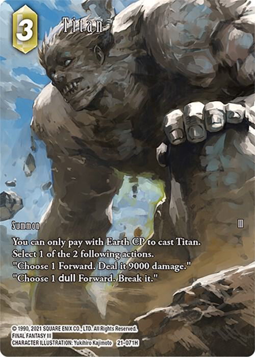 Titan (Full Art) - Beyond Destiny - Final Fantasy TCG - TCGplayer.com