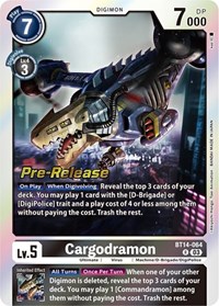 Cargodramon - Blast Ace Pre-Release Cards - Digimon card