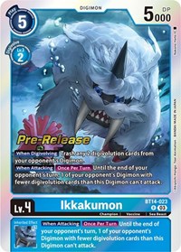 Ikkakumon - Blast Ace Pre-Release Cards - Digimon card