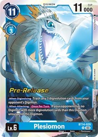 Plesiomon - Blast Ace Pre-Release Cards - Digimon card