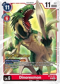 Dinorexmon (Blast Ace Pre-Release Cards)