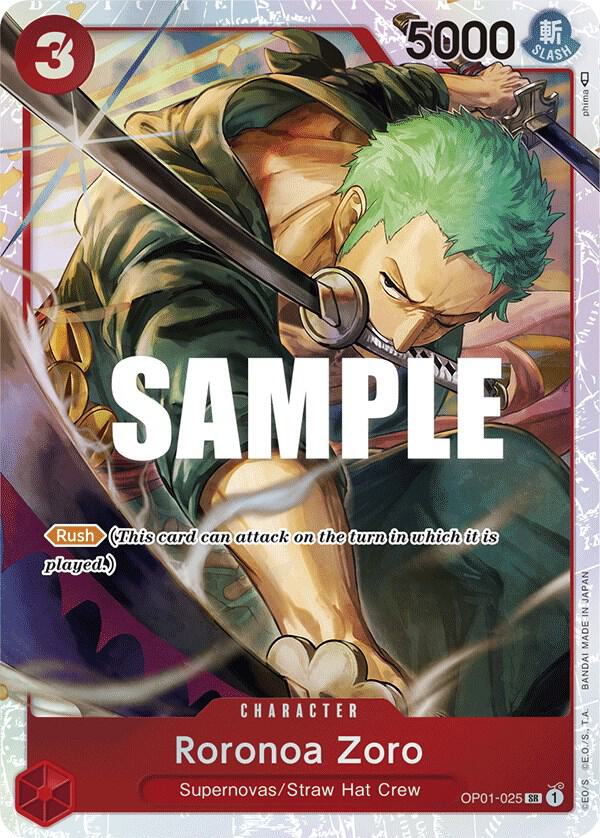 Roronoa Zoro - OP01-025 (Ultra Deck: The Three Captains) - One 