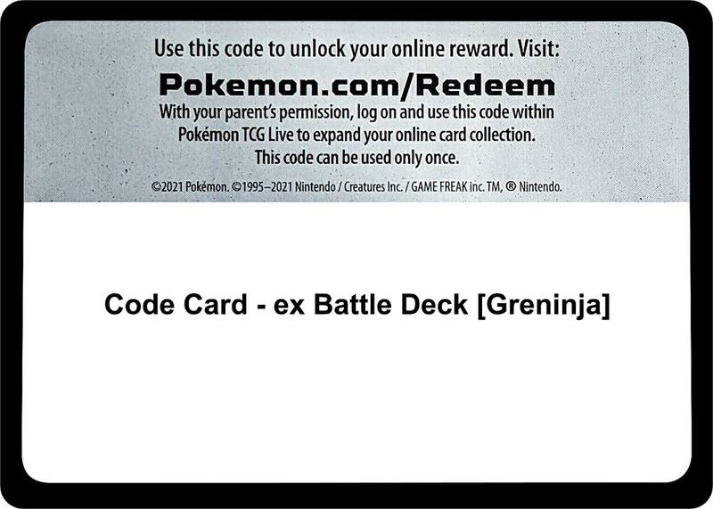 Code Card - ex Battle Deck [Greninja]  from Miscellaneous Cards & Products