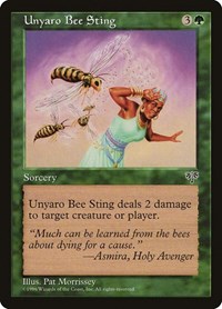 Unyaro Bee Sting - Mirage - Magic: The Gathering card
