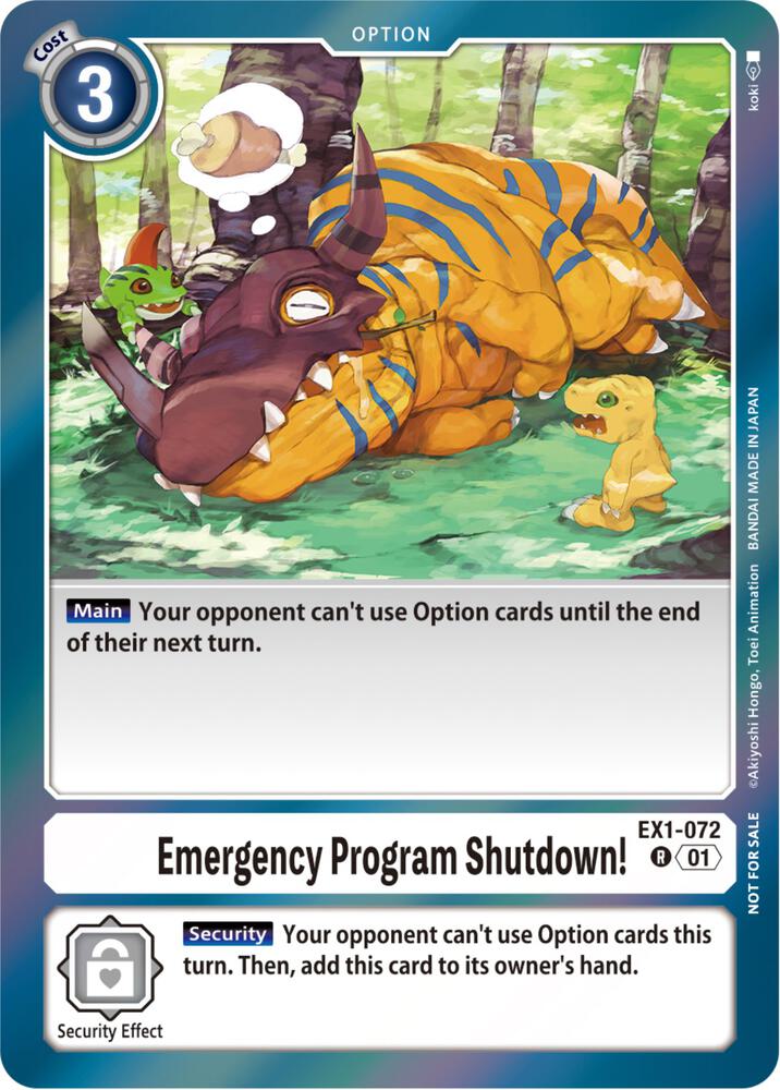 Emergency Program Shutdown Blast Ace Double Pack Set digimon card