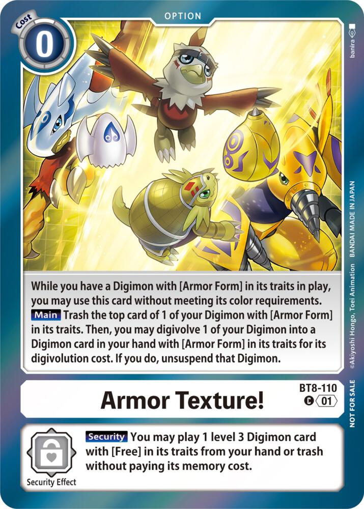 Armor Texture Blast Ace Double Pack Set digimon card