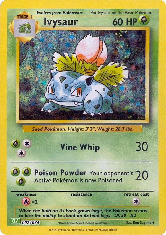 Ivysaur 002/034 from Trading Card Game Classic