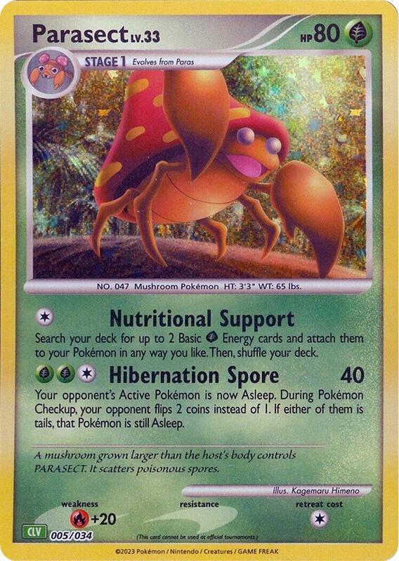 Parasect 005/034 from Trading Card Game Classic