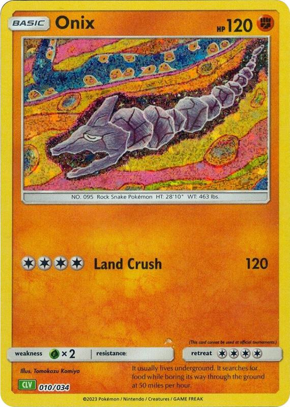 Onix 010/034 from Trading Card Game Classic