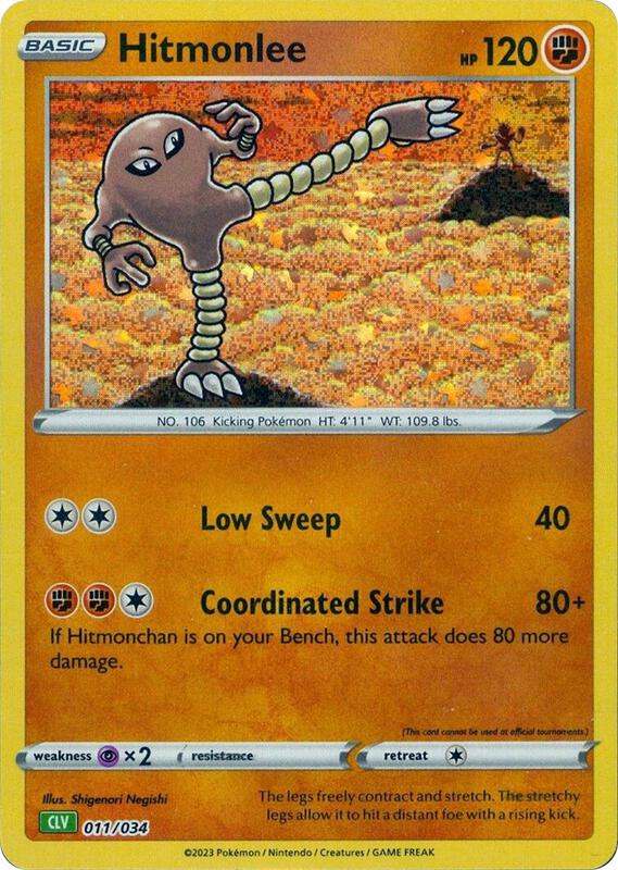 Hitmonlee 011/034 from Trading Card Game Classic