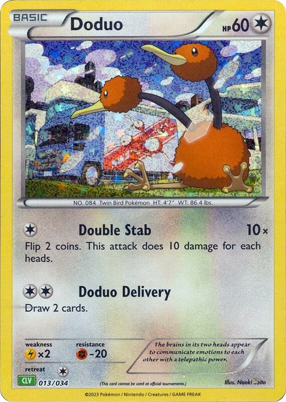 Doduo 013/034 from Trading Card Game Classic