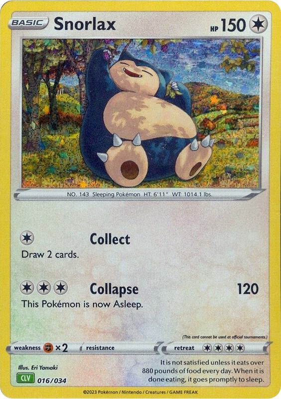 Snorlax 016/034 from Trading Card Game Classic
