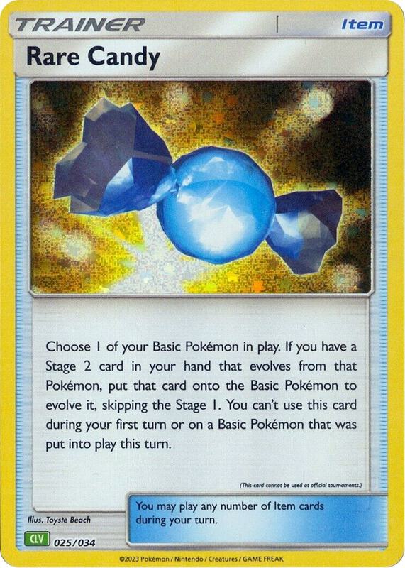 Rare Candy (CLV) 025/034 from Trading Card Game Classic