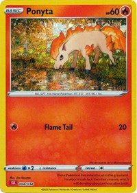 Ponyta #004/034 from Trading Card Game Classic Pokemon card image