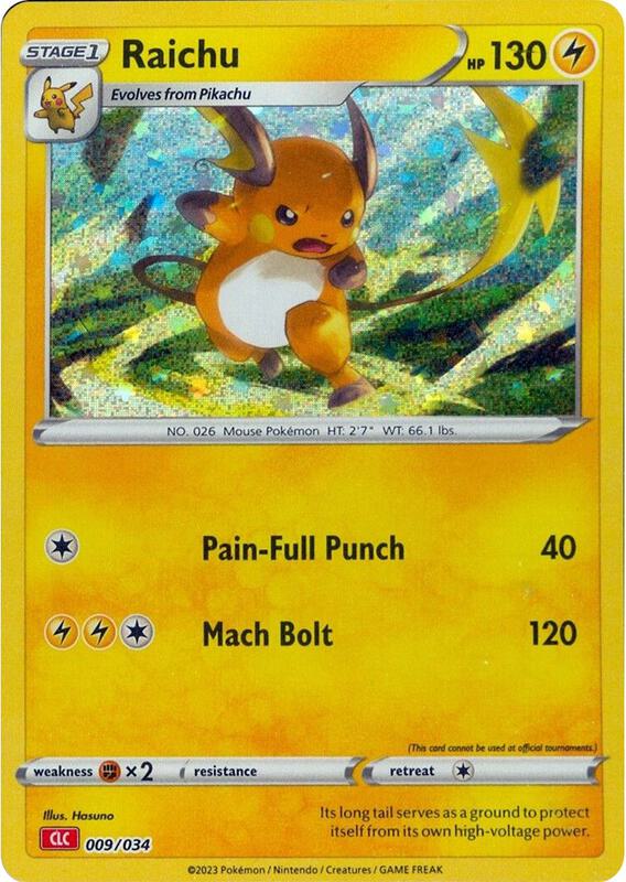 Raichu 009/034 from Trading Card Game Classic